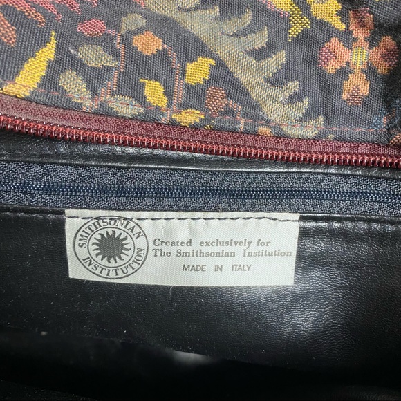 Smithsonian institute needlepoint tapestry carpet bag - Picture 5 of 12